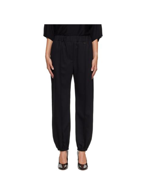 Burberry Black Wool Jogging Trousers