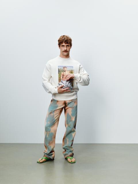 JW Anderson MENS STAR MAN SWEATSHIRT IN ECRU