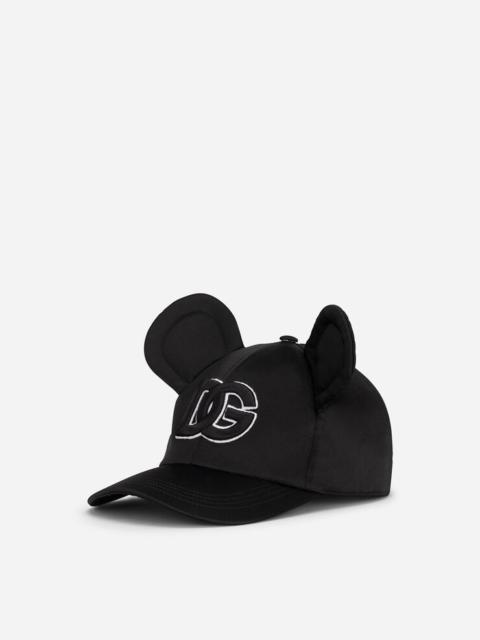 Dolce & Gabbana Satin baseball cap with DG patch