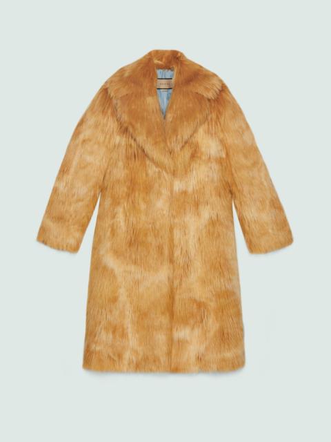 GUCCI Faux fur coat