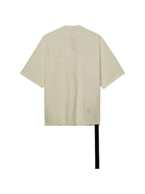 seam-detailed cotton T-shirt