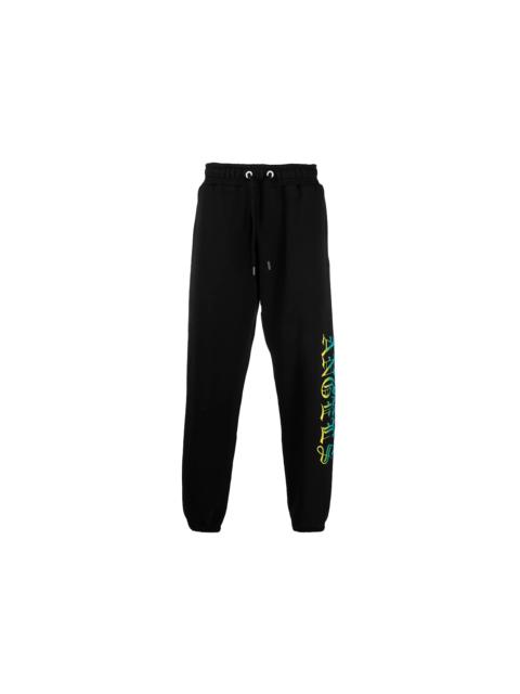 Palm Angels Palm Angels Logo Print Loose-fit Track Pants Black