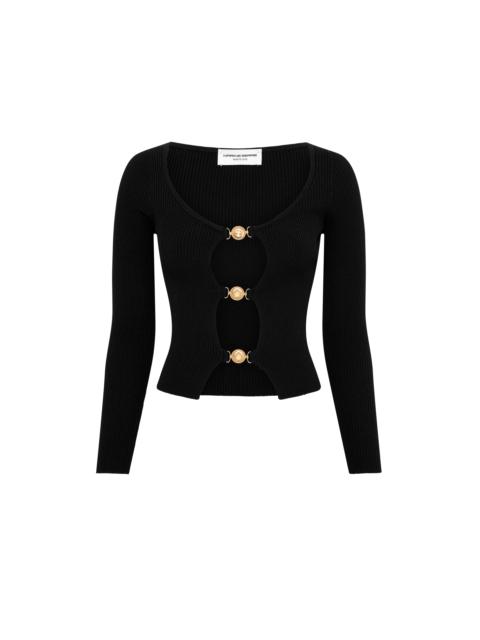 Marine Serre Cut out cardigan