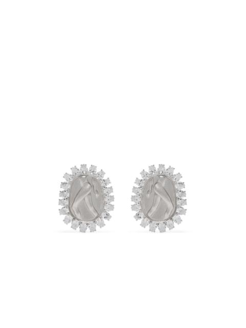 Maiden crystal-embellished earrings