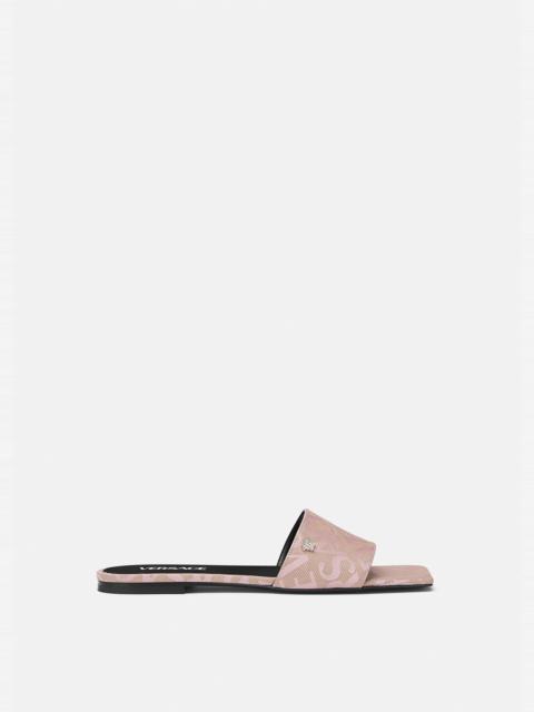 VERSACE Versace Allover Flat Sandals