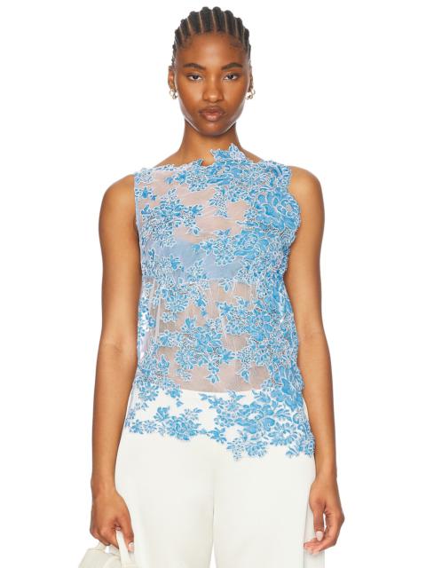 CHRISTOPHER ESBER Floating Lace Balconette Tank Top