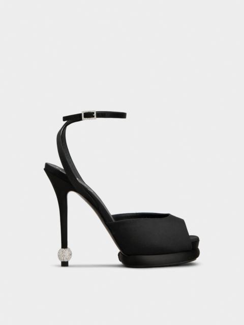 Roger Vivier Jewel Heel Sandals in satin