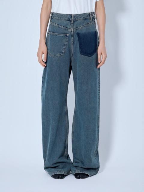 MM6 Maison Margiela Patch Pocket Wide-Leg Jeans