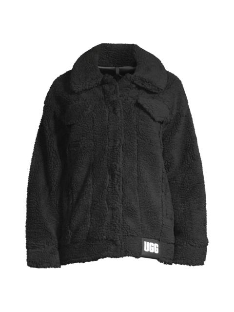 UGG Women's Frankie Faux Shearling Trucker Jacket - Black