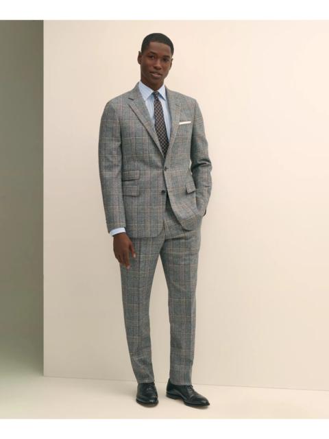 Brooks Brothers Classic Fit Saxon Wool Bold Check 1818 Suit