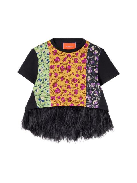 La DoubleJ La Scala Tee - Honeysuckle Tricolor Placee