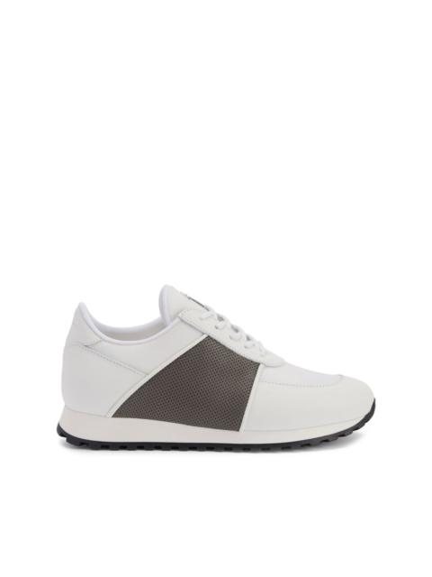 Jimi Running panelled leather sneakers