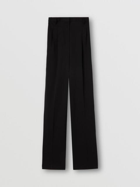 Burberry Embroidered EKD Tailored Wool Jumpsuit