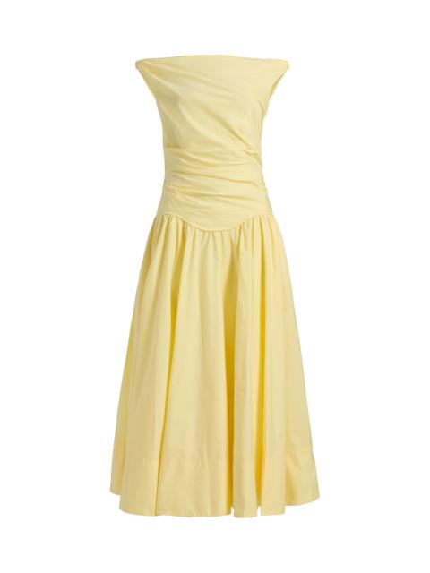 SIMKHAI Women's Cersei Off-The-Shoulder Midi-Dress - Buttercream
