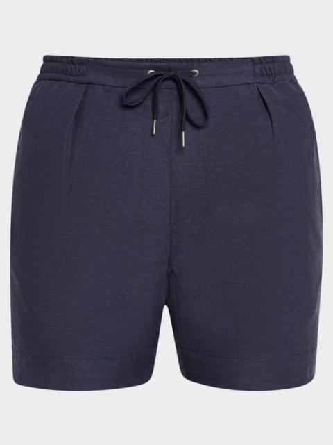 Ralph Lauren Men's Hand-Tailored Pleated Drawstring Shorts