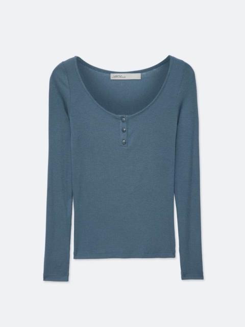 ALLSAINTS JULES SLIM-FIT COTTON HENLEY TOP