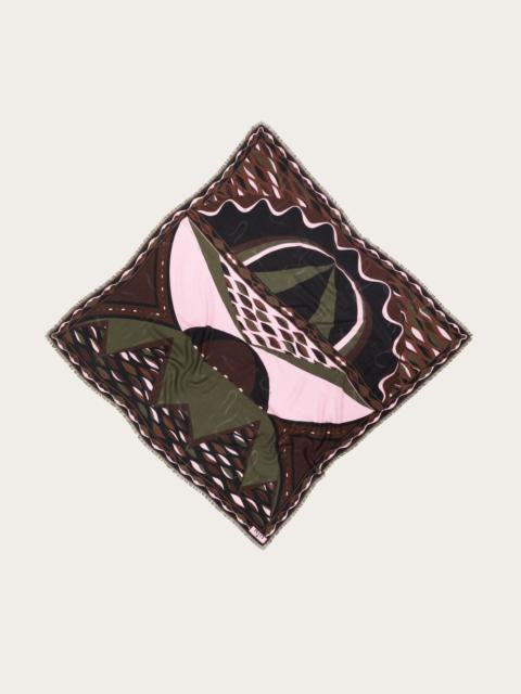 PUCCI DUNE PRINT WOOL AND SILK PASHMINA