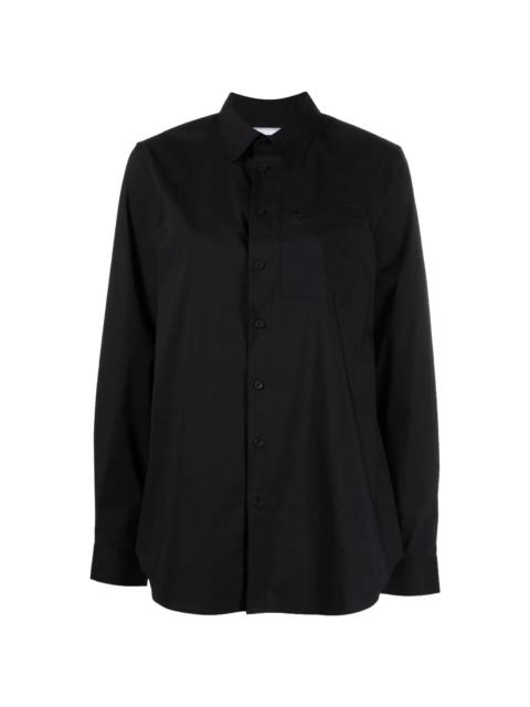 long-sleeve zipped-pocket shirt