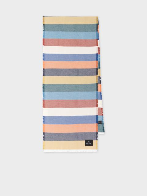 Paul Smith Cotton Stripe Scarf