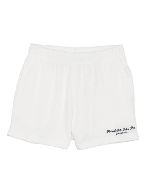 Sporty & Rich Sporty & Rich Embroidered Cotton Shorts