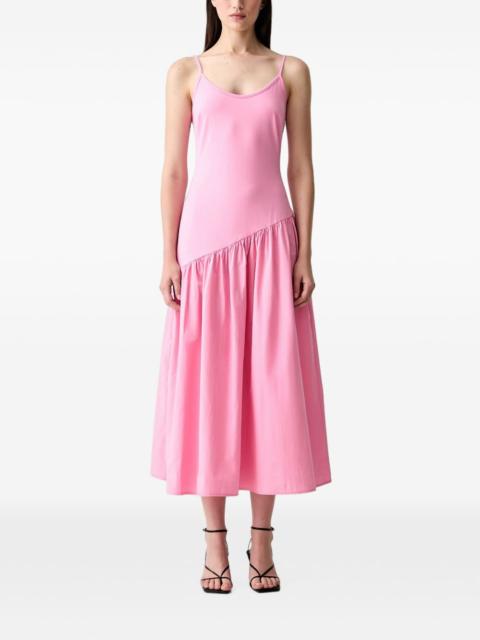 Never Fully Dressed asymmetric ruffled midi dress
