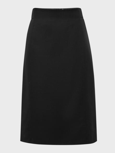 AKRIS Wool-Blend Knee-Length Pencil Skirt
