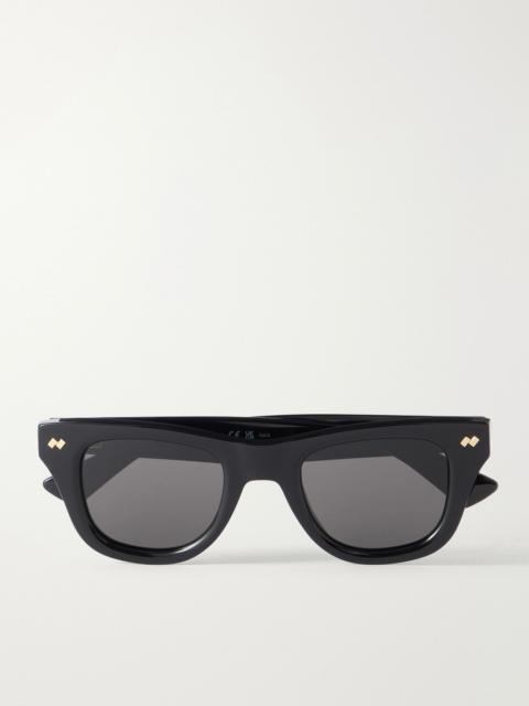 Bottega Veneta Dizzy square-frame recycled acetate sunglasses Black