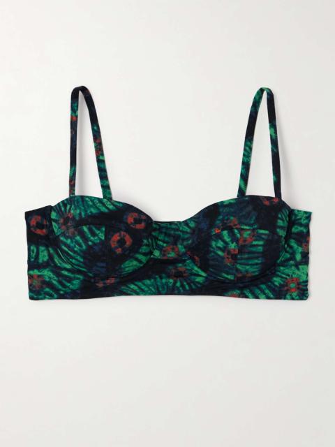 Zahara printed underwired bikini top