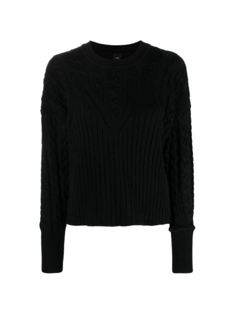 Armadillo ribbed-knit jumper