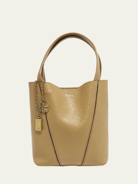 Chloé Spin Mini Tote Bag in Grained Calfskin