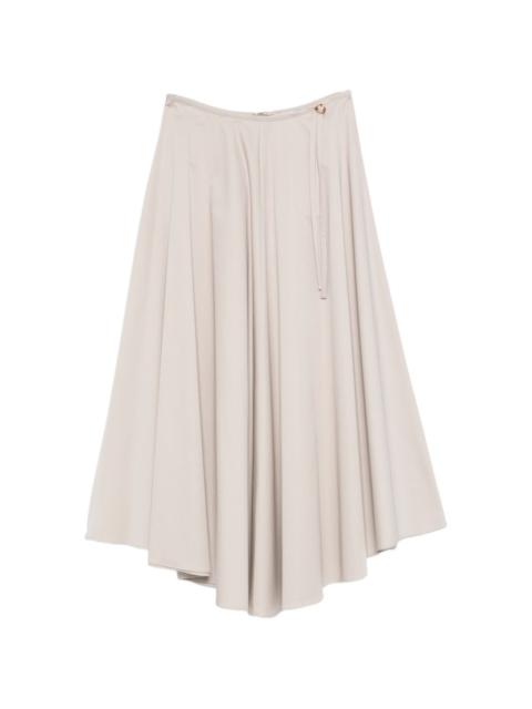 AGNONA buckle-detail midi skirt