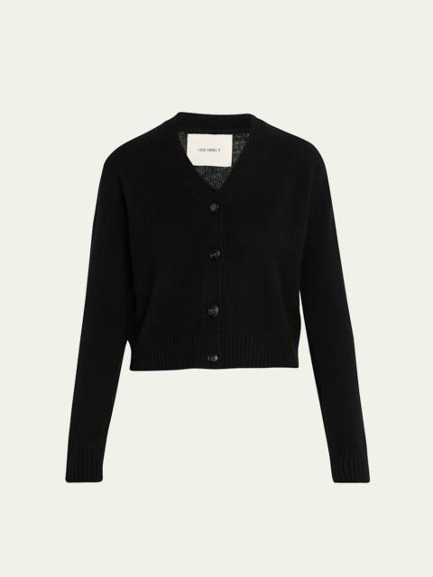 LISA YANG Marion Cashmere-Silk V-Neck Cardigan