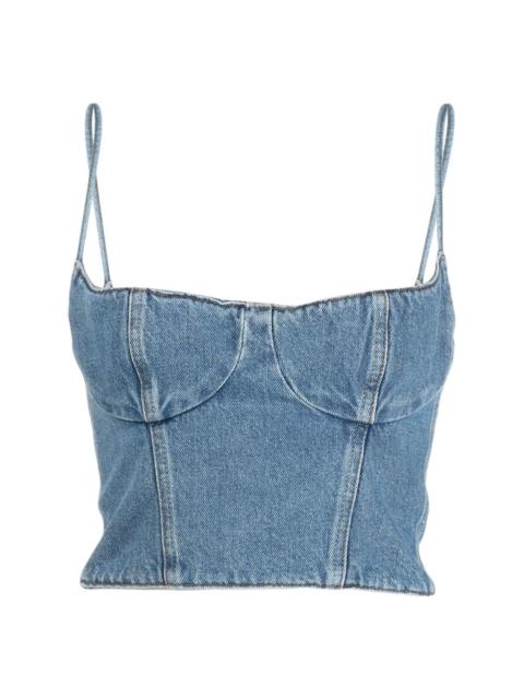 MAGDA BUTRYM cropped denim top