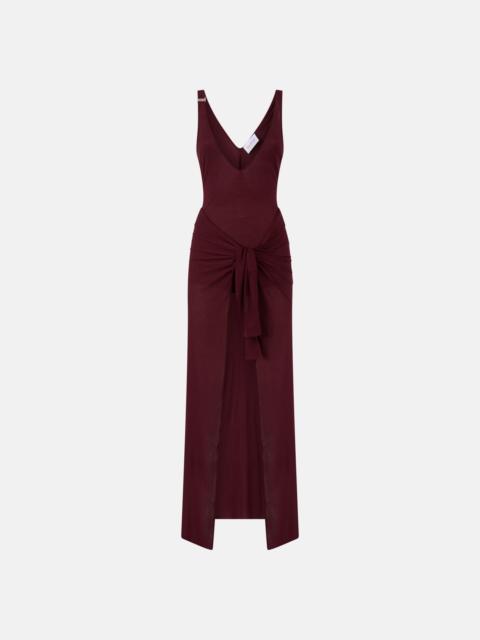 THE ATTICO DARK GRAPES MIDI DRESS