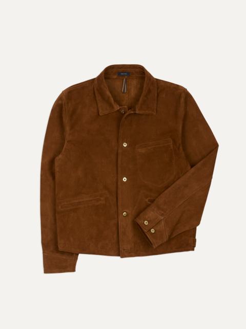 Drake's Brown Suede Blouson Jacket