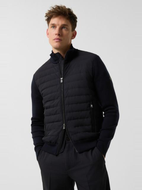 BOGNER Zisco Hybrid knit jacket in Navy blue