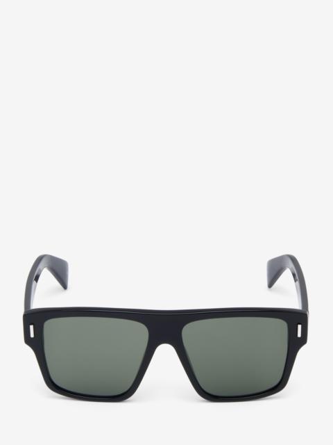 Alexander McQueen T-Bar Rivet Square Sunglasses