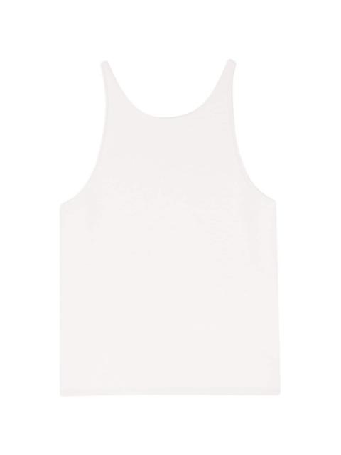 scoop-neck knitted tank top