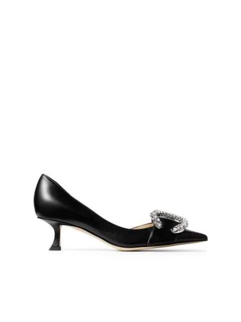 JIMMY CHOO Melva Dorsay 50mm leather pumps