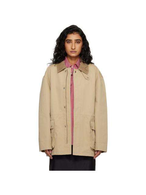 Dunst Beige Cotton Chore Jacket