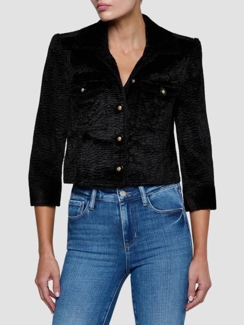 L'AGENCE Women's Kumi Crop Jacket - Black