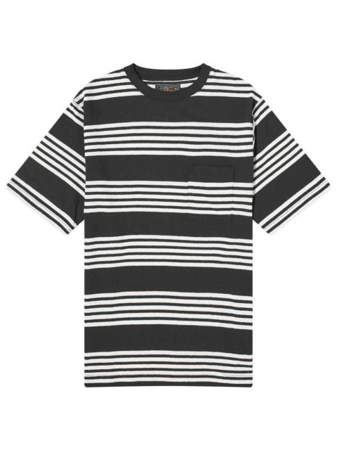 Beams Plus Nep Stripe Pocket T-Shirt
