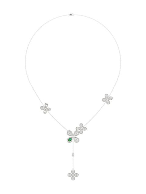 Marchesa FLORAL WHITE GOLD Y NECKLACE