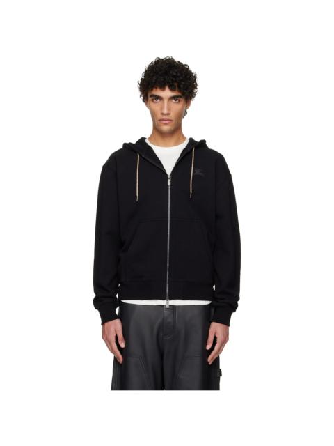 Burberry Black Rory Check Patch Hoodie