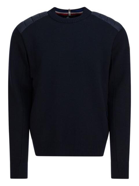 Moncler Grenoble padded-shoulder sweater