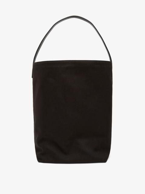 The Row Large N/S black canvas tote bag