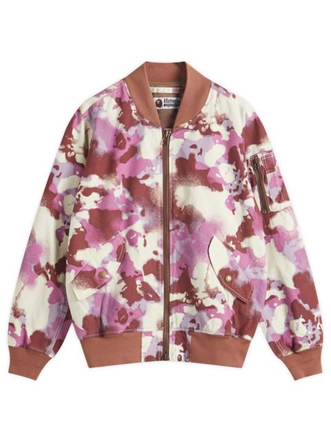 A BATHING APE® A Bathing Ape Map Camo Bomber Jacket
