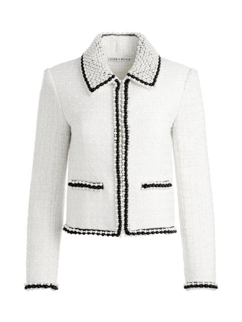 KIDMAN PEARL COLLAR BOXY JACKET