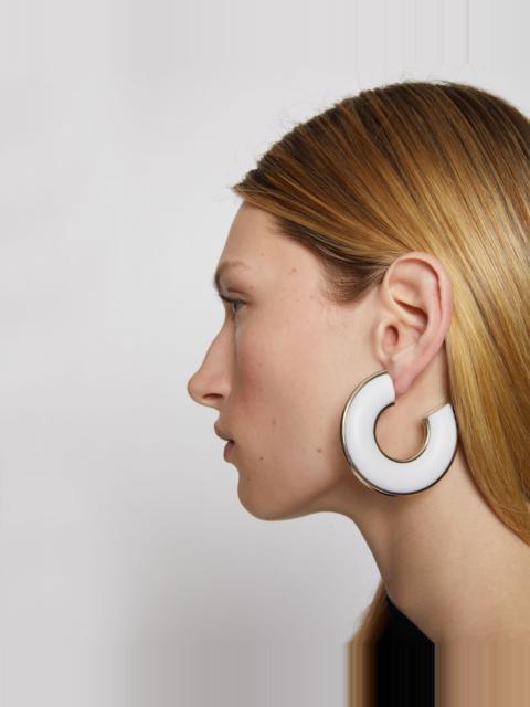 Proenza Schouler Leather Hoop Earrings