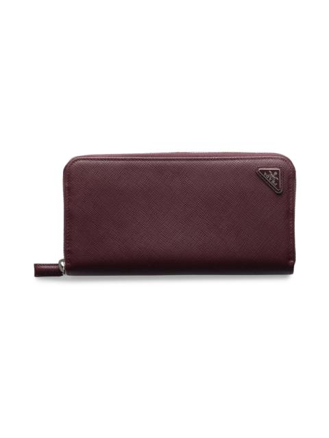 Prada Men's Saffiano Wallet - Dark Red